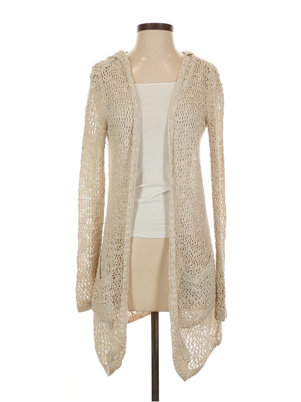 Cynthia Rowley Cream Duster Cardigan Sweater Coverup